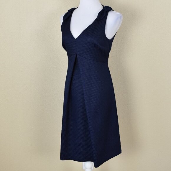 Trina Turk Sleeveless Observer Dress Navy Blue 8 - Picture 6 of 9